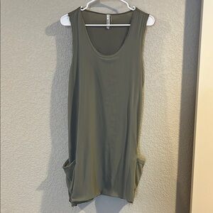 Olive Green Sleeveless Top